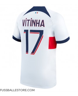 Günstige Paris Saint-Germain Vitinha #17 Auswärtstrikot 2023-24 Kurzarm